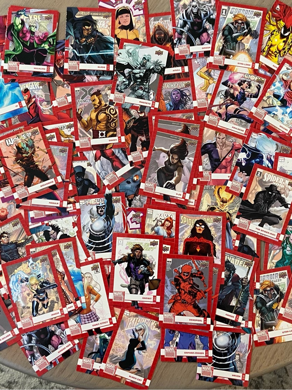 Huge Lot of Upper Deck 2020-21 Marvel Annual Trading Cards